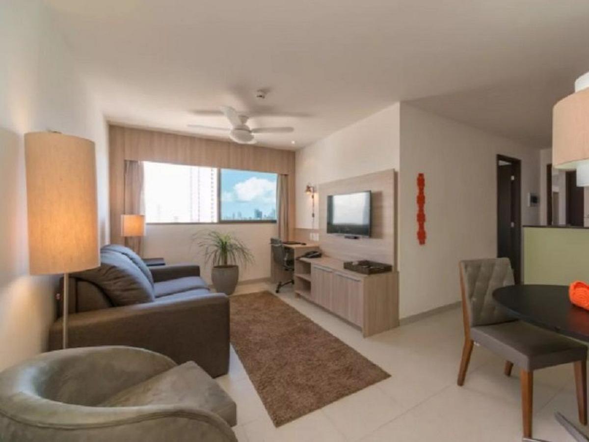 Excelente Flat Em Boa Viagem 2 Quartos Beach Class Ideal Para Familia Ou Viagens De Negocio Nob1804 Recife Luaran gambar